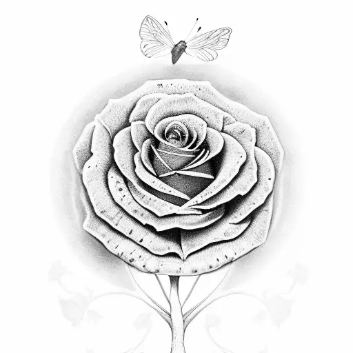 Tree Of Life Butterfly Rose
