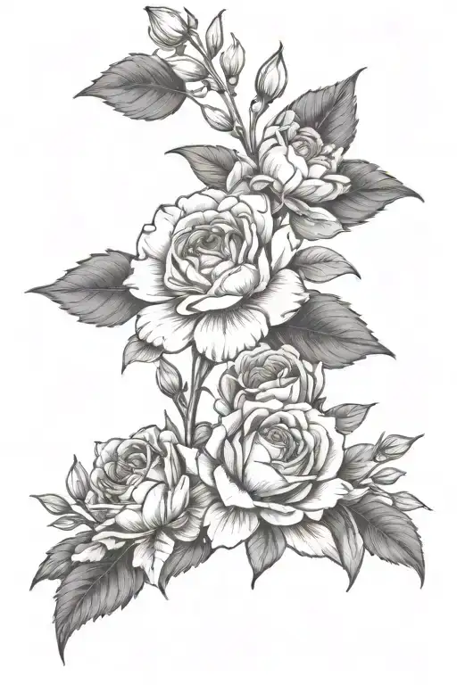 July An October Birth Flower Bouquet