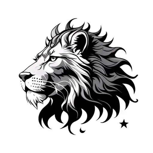 Leo Zodian Sign On A Thin Arm Sleeve