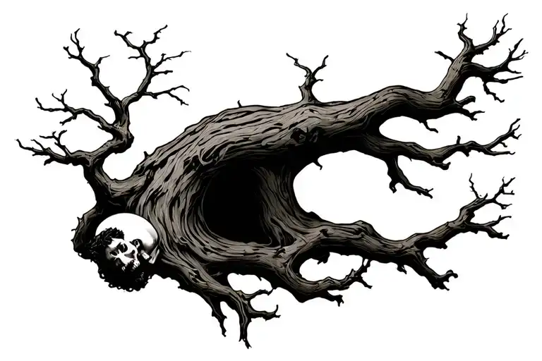 Dead Tree With Saint Sebastian