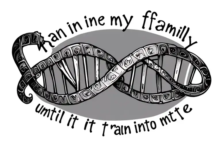 Dna With The Words Ran In My Family Until It Ran Into Me