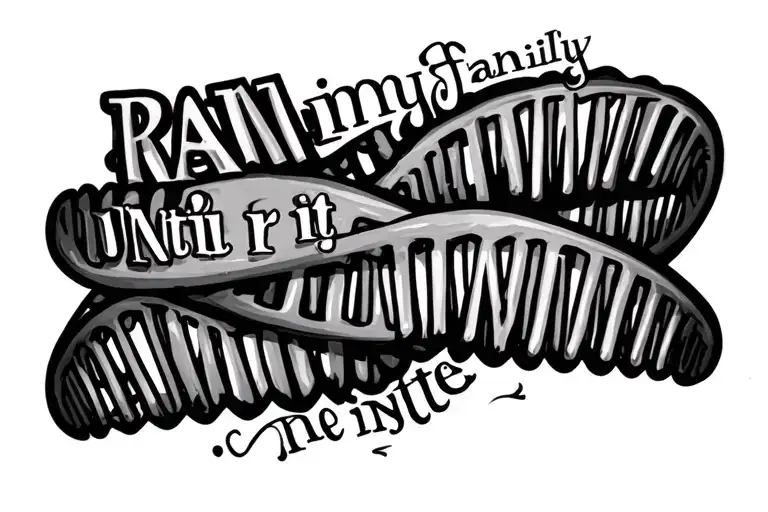 Dna With The Words Ran In My Family Until It Ran Into Me