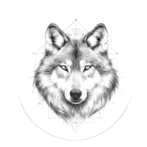 Wolf With Clock Arm Tattoo Sleeve Man