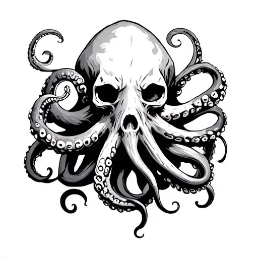 Grim Reaper Octopus Wrapping Its Tentacles