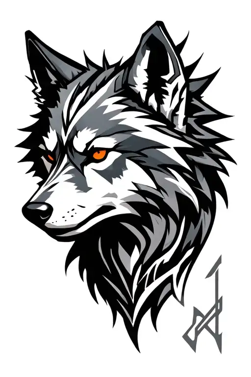 Cyber Sigilisim Wolf Head
