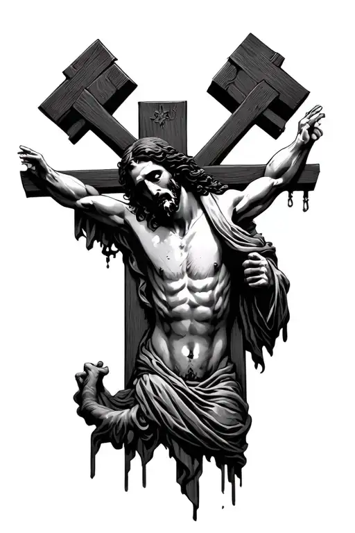 Horror Jesus Cross