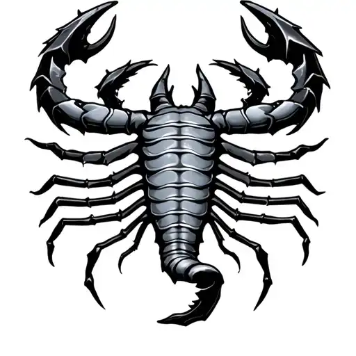 Gothic Scorpio Zodiac Sign