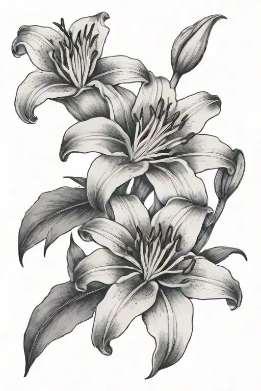Lily Flower Shoulder