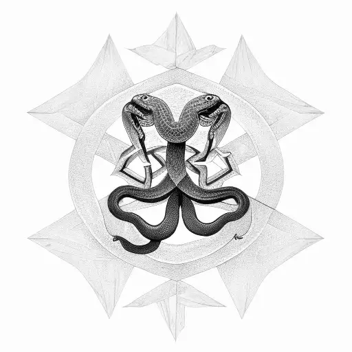 Snake In Pentagram