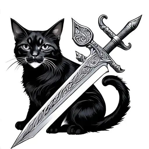 Sword And Cat