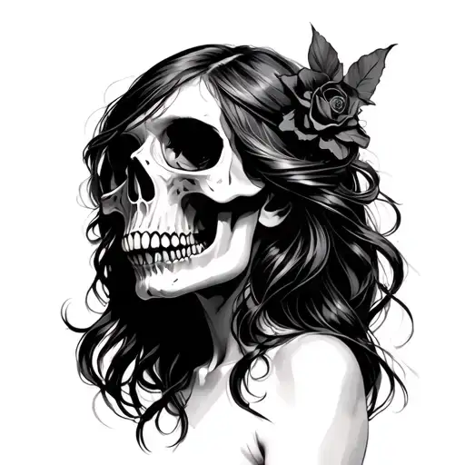 Skull And Girl