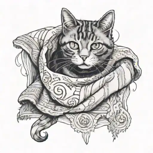 A Cat And A Blanket