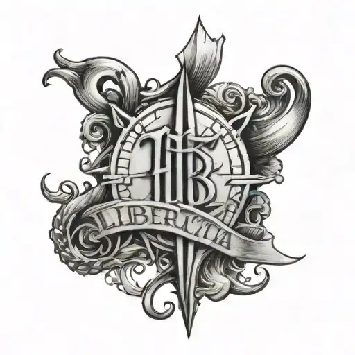 The Word Libertatia With The Sigil Of Thomas Tew