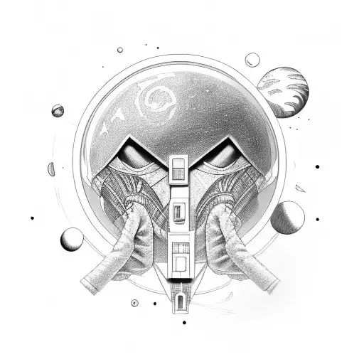 Half Alien Half Astronaut