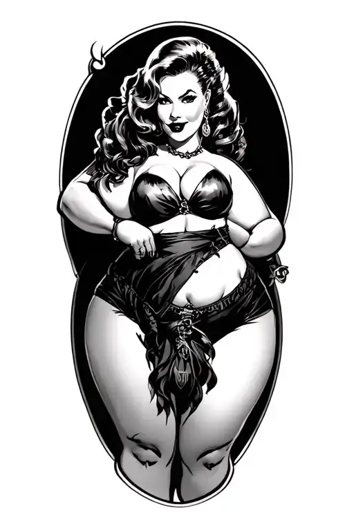 Chubby Slutty Pin Up