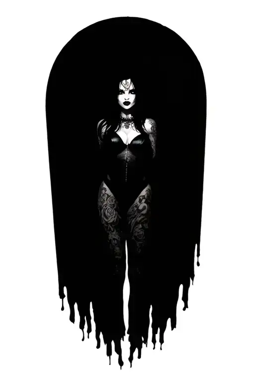 Chubby Slutty Goth Girl Nude