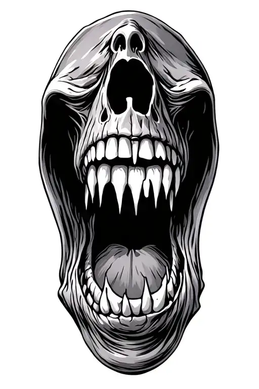 Horror Mouth Wide Open