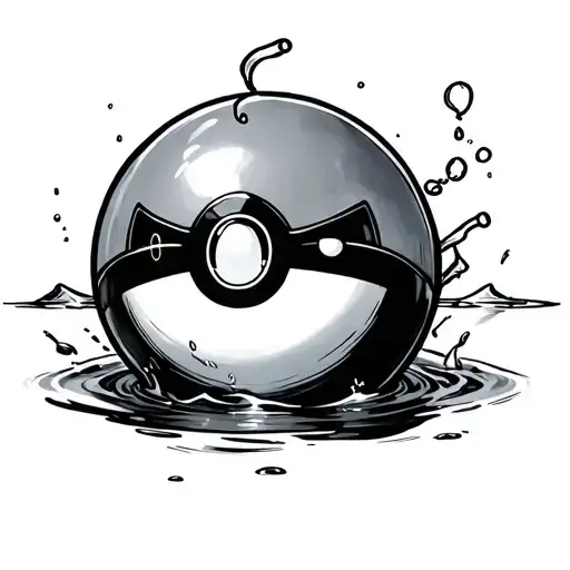 Squirtle Inside Pokeball Water
