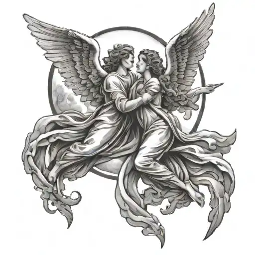 Angels Flying Towards The Sun