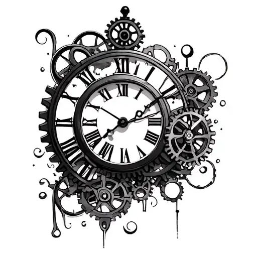 Clock With Gears