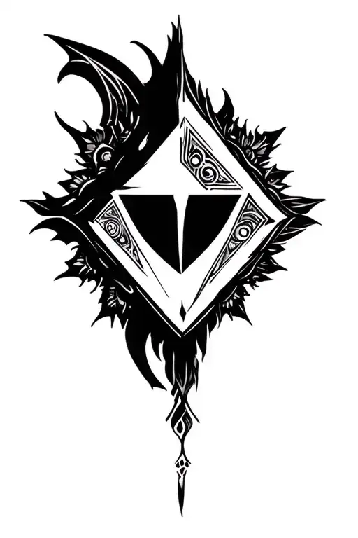 Triangle With Light Mandala