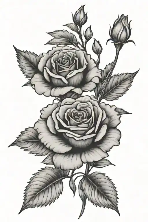 Carnation Lavender And Rose Intertwined