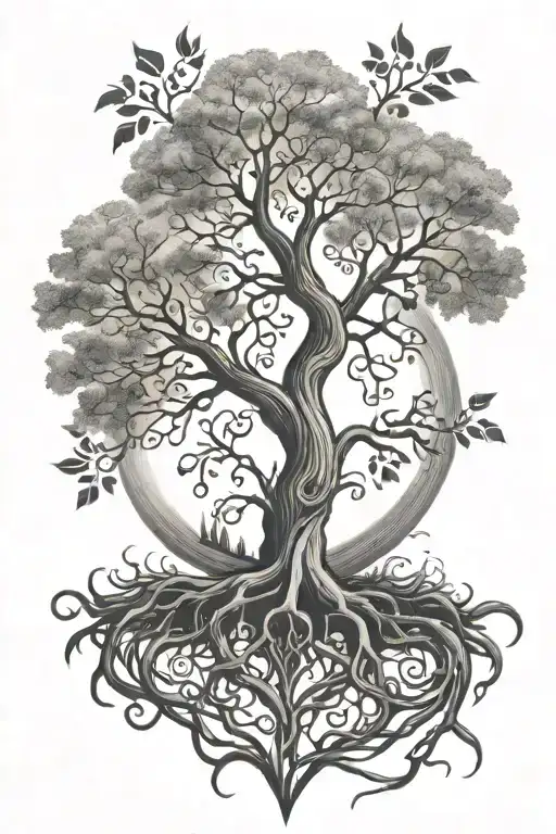 Tree Of Life With Roots