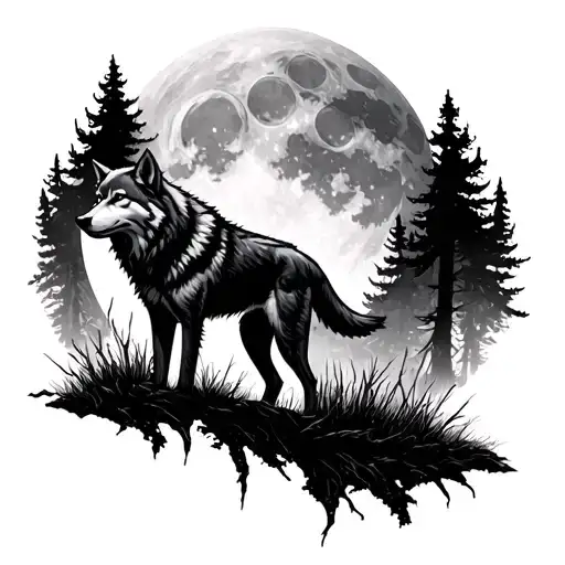 Wolf Forest Luna Nature Hunting