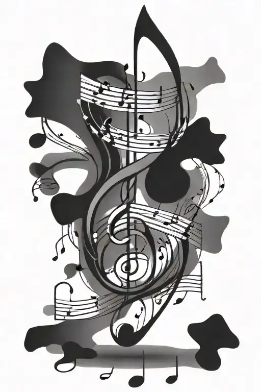 Music Notes Floating