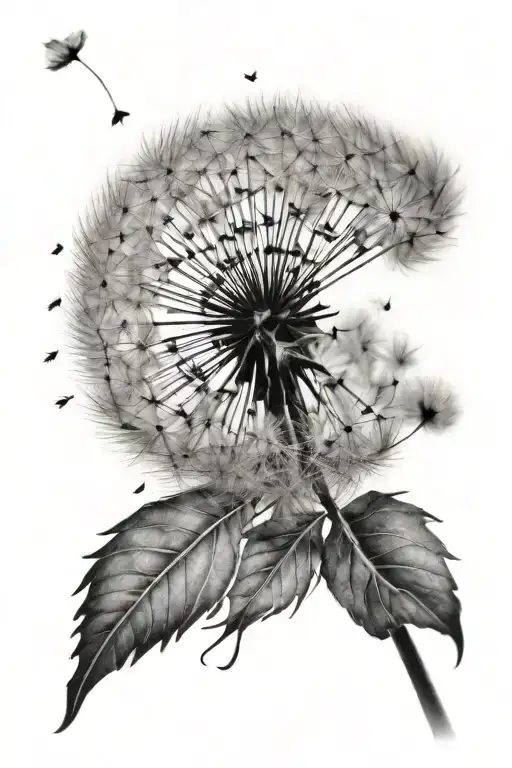 Dandelion Blowing