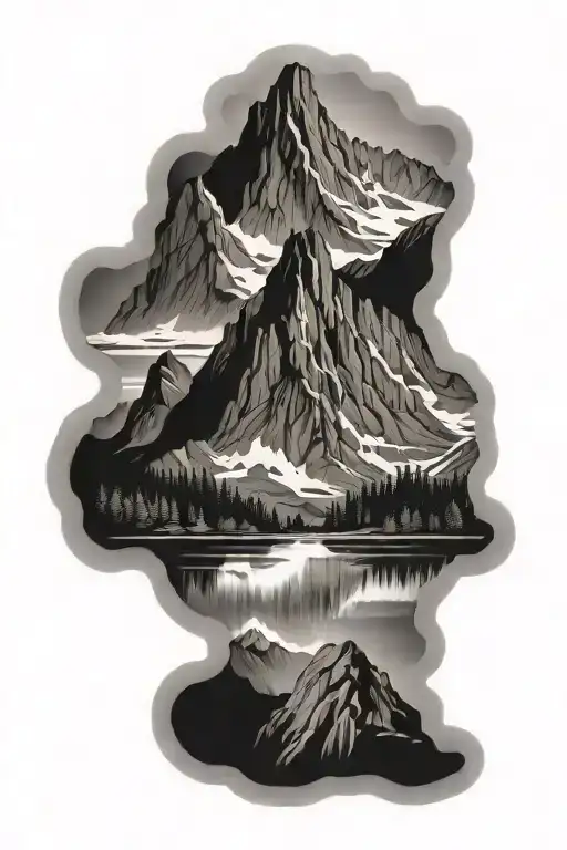 Norwegian Mountain Fjord And Threes