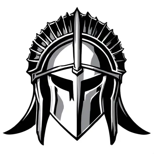 Spartan Helmet From The Profile