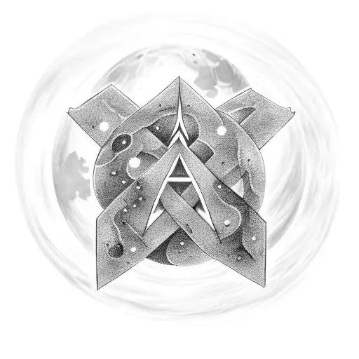 Infinity Sign With Moon