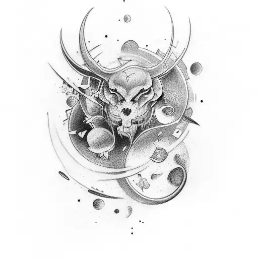 Half Sleeve Space Tatto