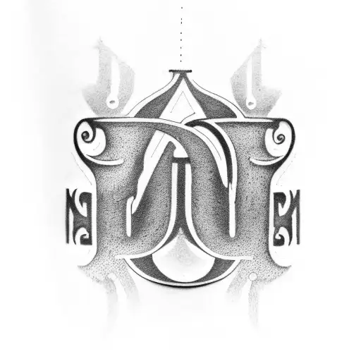 Bracelet Tattoo Incorporating The Letters I E L K In A Decorative Script