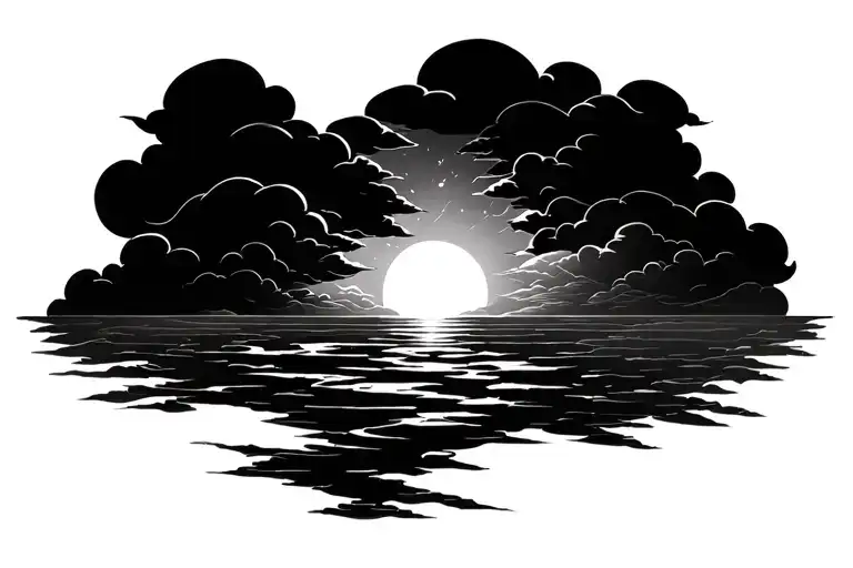 Clouds And Sun Rising