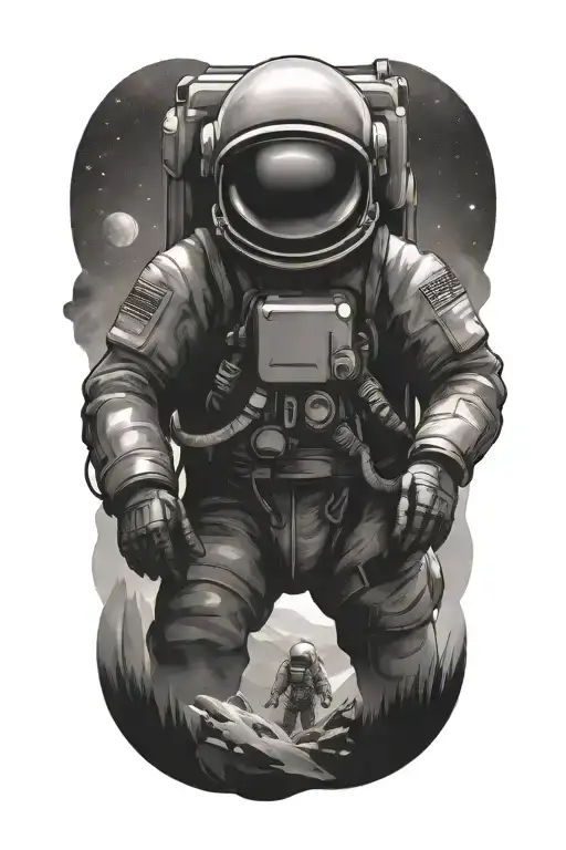 Astronaut Exploring