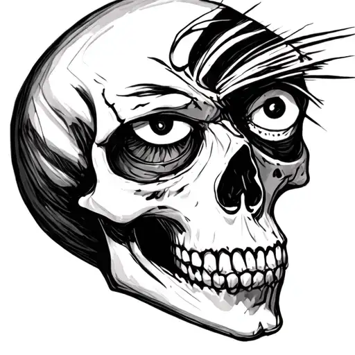 Easy Sketch Skull And Sharingan Eyes