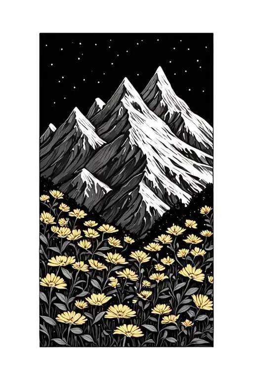 Hyssop And Mustard Mountain Peak