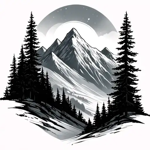 Hysso Branch And Mountain