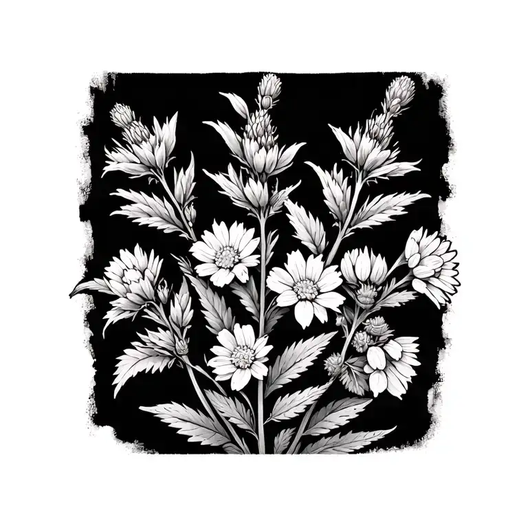 Hyssop And Mustard Bunch