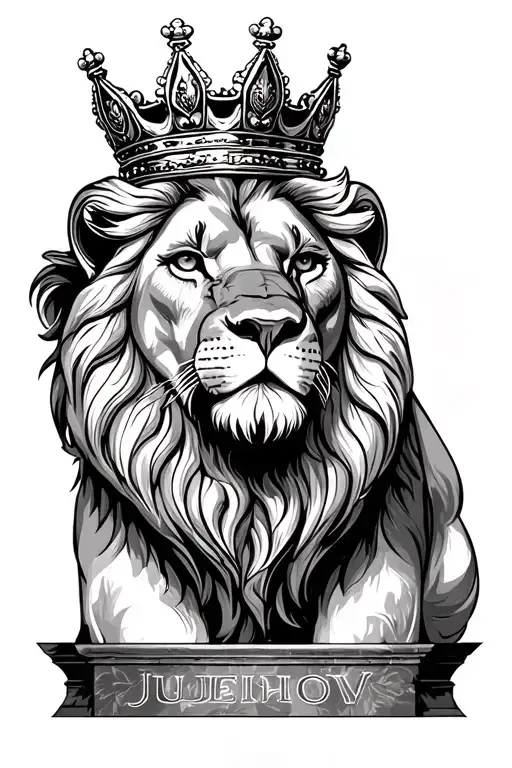 Lion Of Judah With Crown
