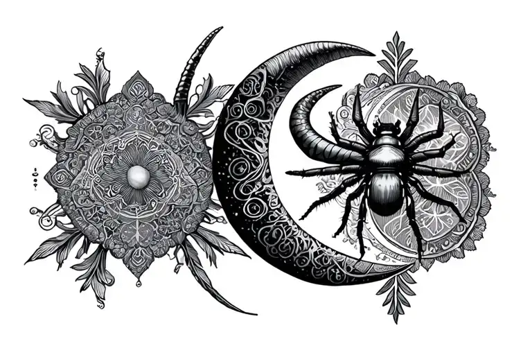 Lace Astrological Sign Capricorn Moon Star Insect