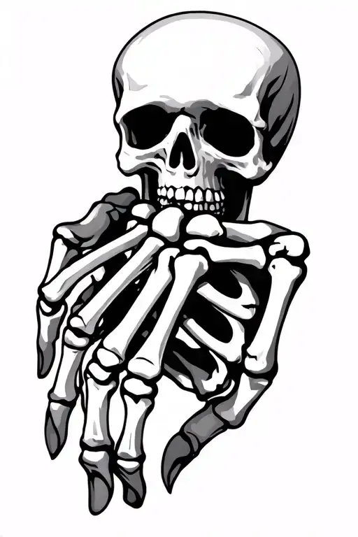 Skeleton Hand Holding