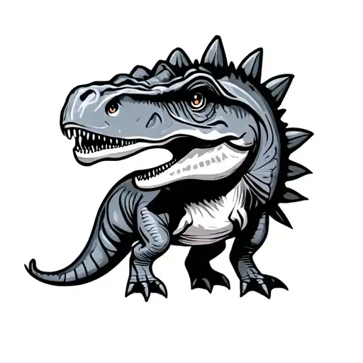 Cartoon Dinosaur Outline Cartoon