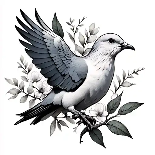 Dove With Oliva Branch