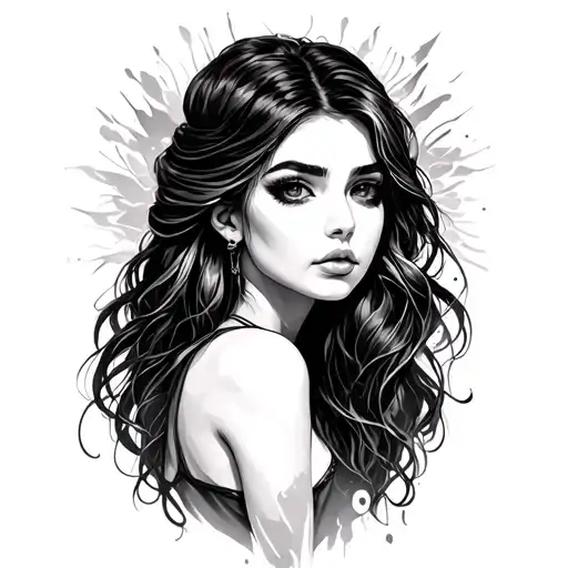 Line Tattoo Big But Girl