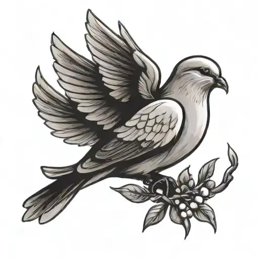 Dove With Olive Branch