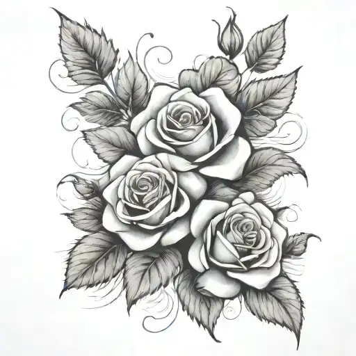 God Quote And Roses Growing Together