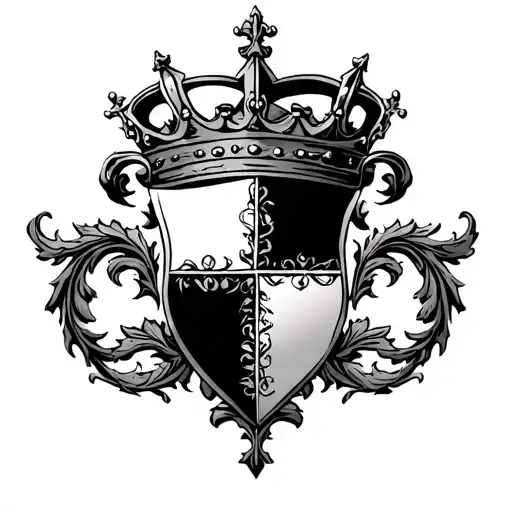 Old English Crest Heraldry Crown